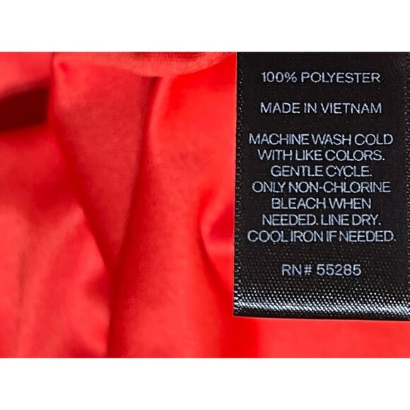 Express Mini Dress Halter Red Orange Keyhole Back Size 6 Party - Picture 8 of 8